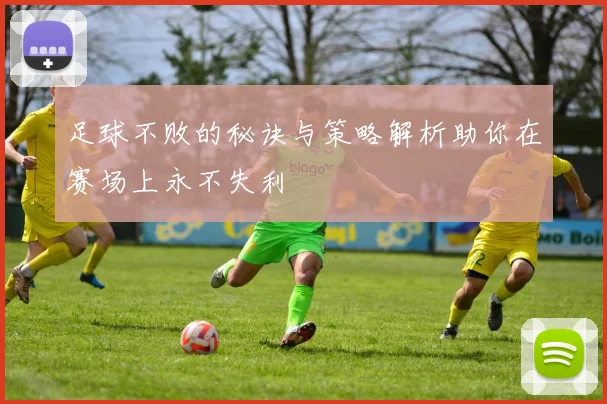 足球不败的秘诀与策略解析助你在赛场上永不失利